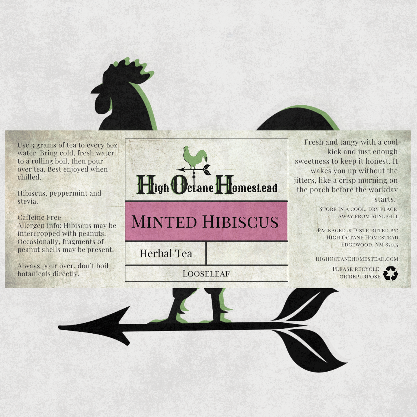 Minted Hibiscus | Herbal | Loose-leaf Tea