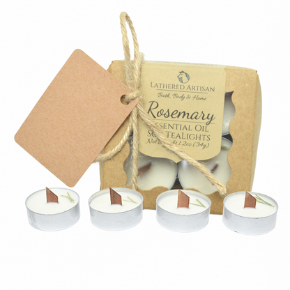 Rosemary | Essential Oil | Tealight Aluminum Cup Candles