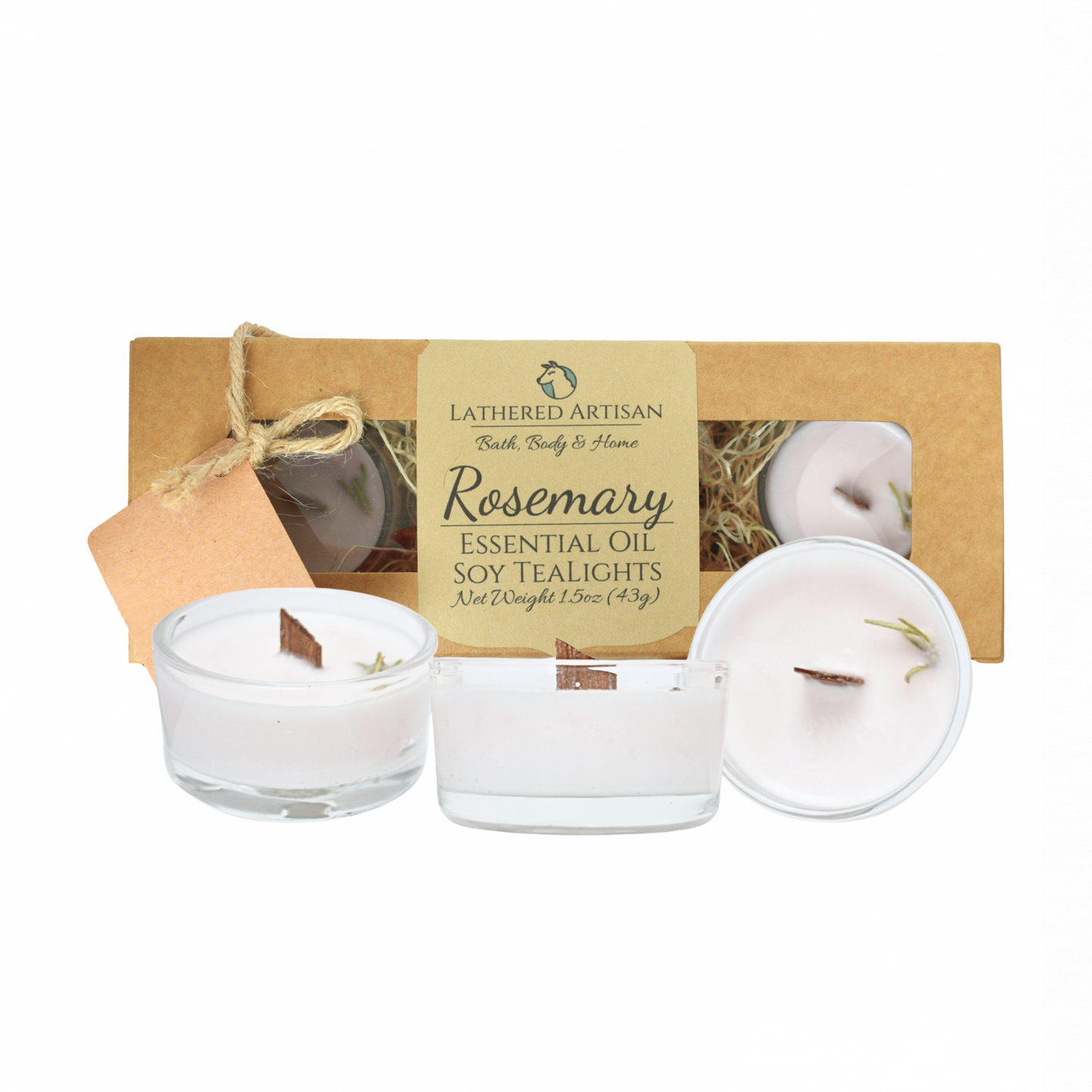 Rosemary | Essential Oil | Tealight Glass Cup Candles