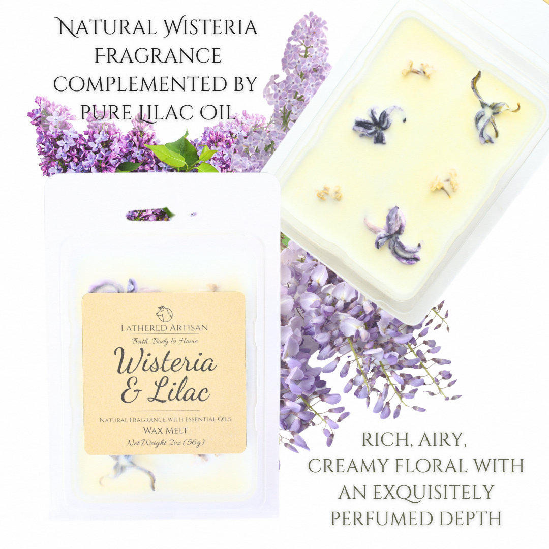 Wisteria & Lilac | Natural Fragrance with Essential Oil | Wax Melts