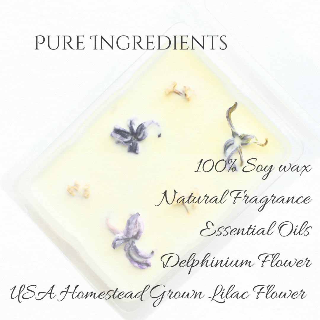 Wisteria & Lilac | Natural Fragrance with Essential Oil | Wax Melts